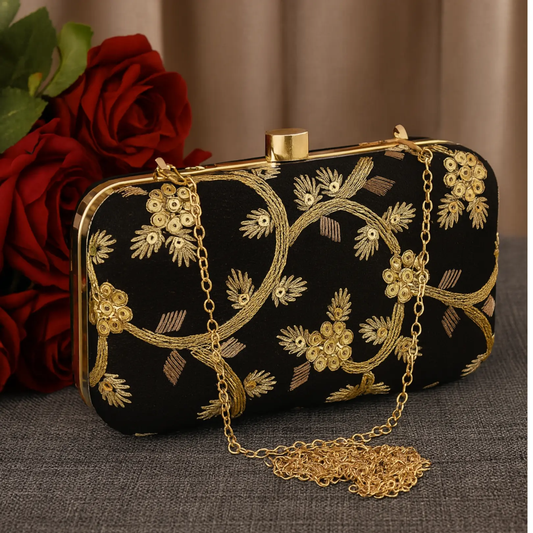 Embroidered Clutch