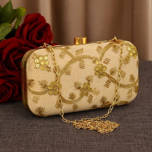 Embroidered Clutch