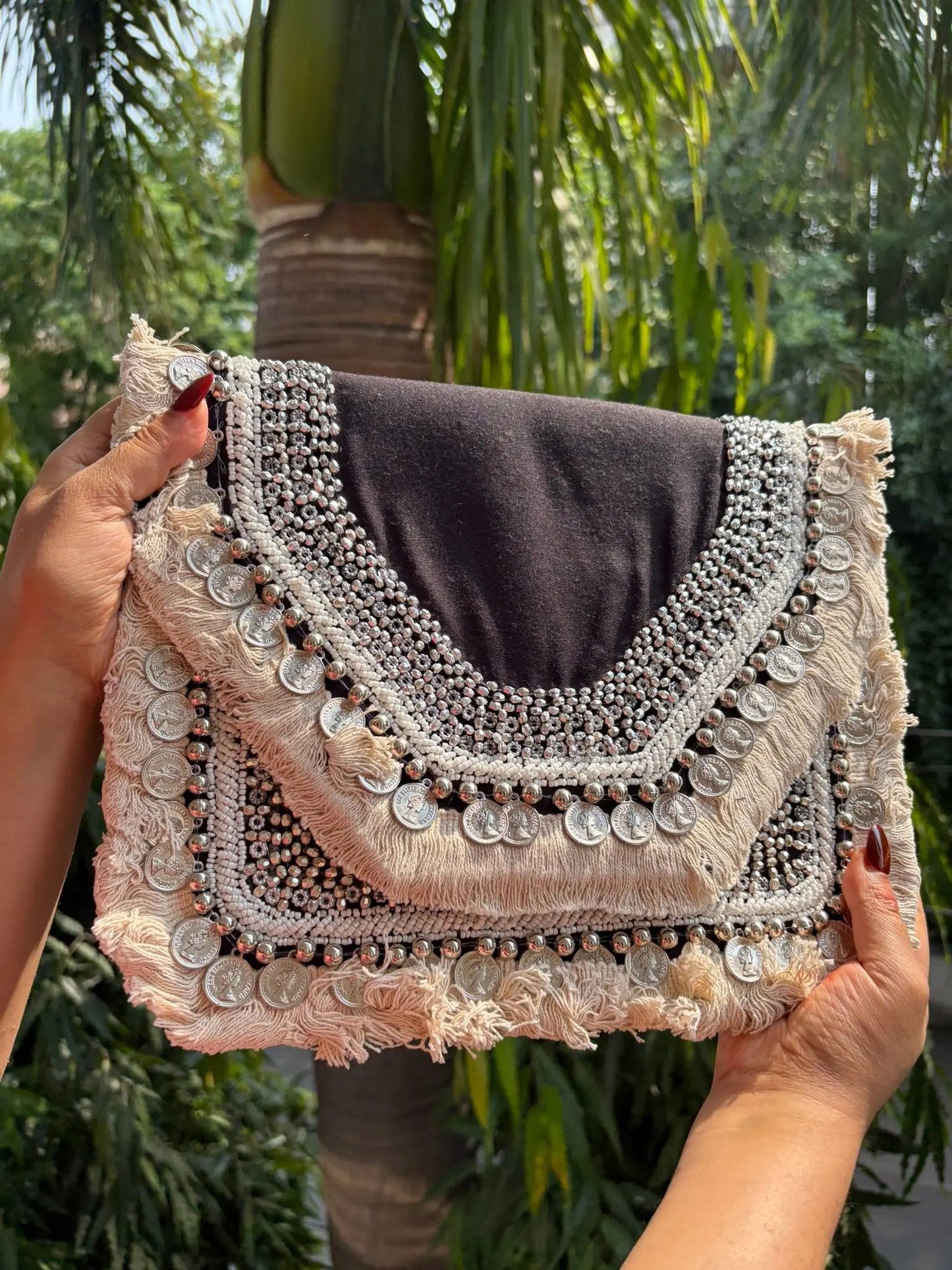 Black Boho Bag