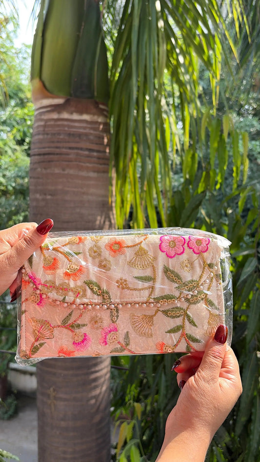 Moti Clutch Bag- Multi flower